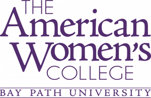 This image is the American Women's College logo.