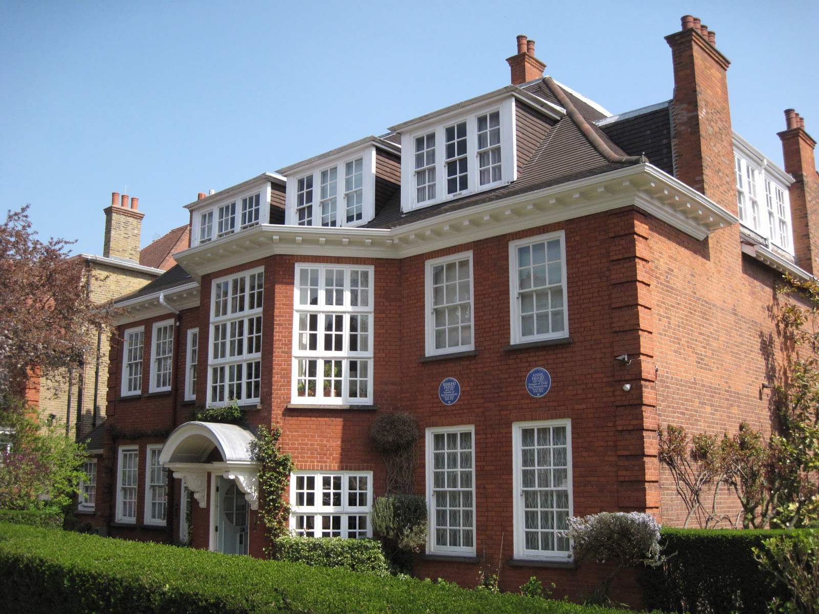 This is a color image of the Freud Museum in London.