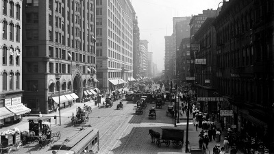 State Street, south from Lake Street, Chicago, Ill, ca.1900-1910
