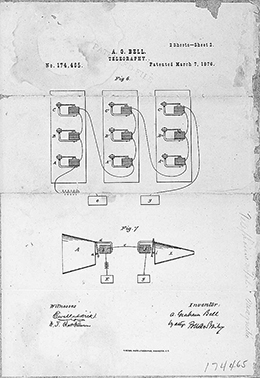 Alexander Graham Bell’s patent of the telephone.